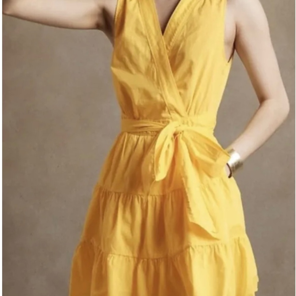 Banana Republic Yellow Mini Dress